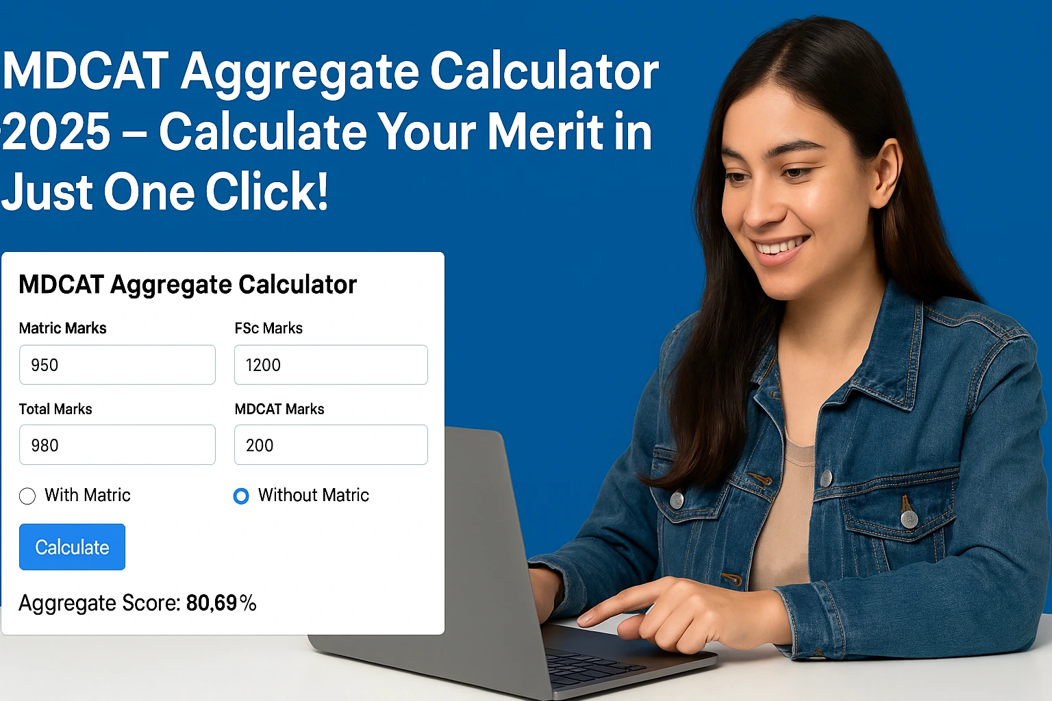 MDCAT Aggregate Calculator